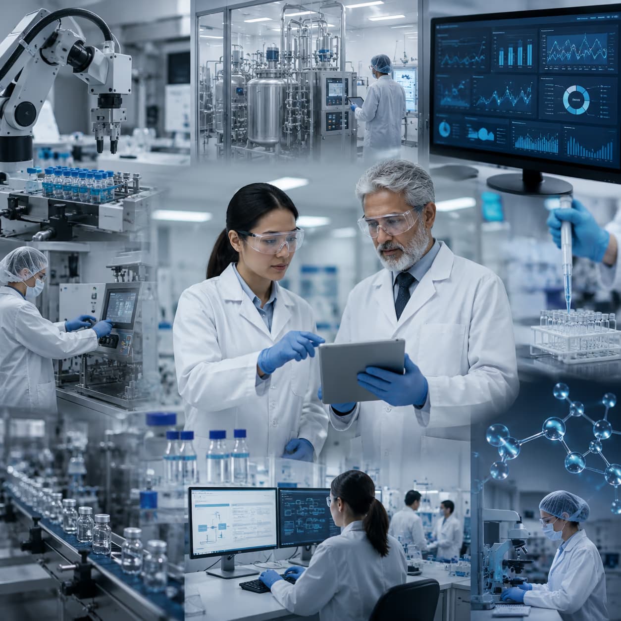 Pharmaceuticals and life sciences use cases — SAP AMS, regulatory reporting, validated application support, cloud operations, AI workflow automation, and QA automation
