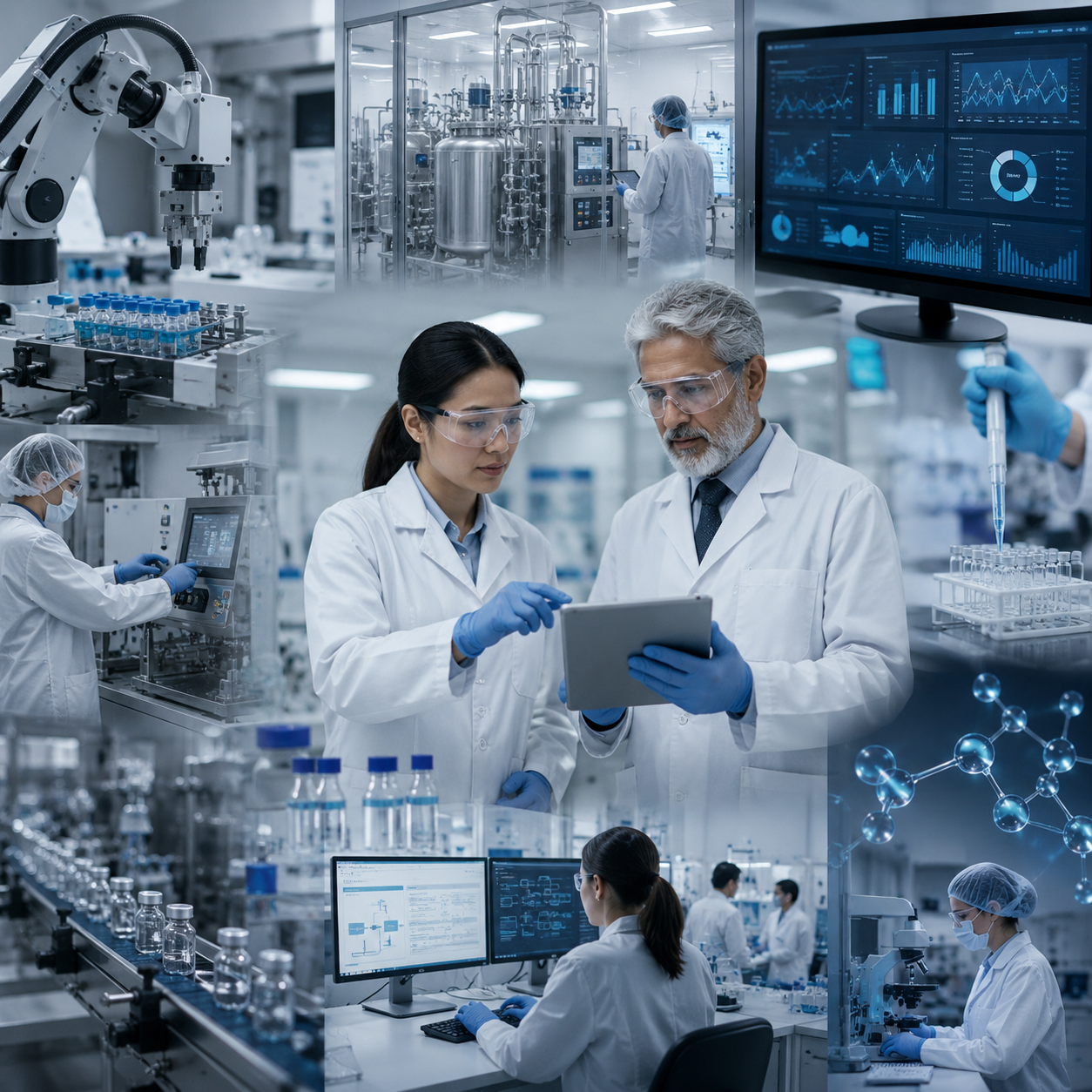 Pharmaceuticals and life sciences use cases — SAP AMS, regulatory reporting, validated application support, cloud operations, AI workflow automation, and QA automation
